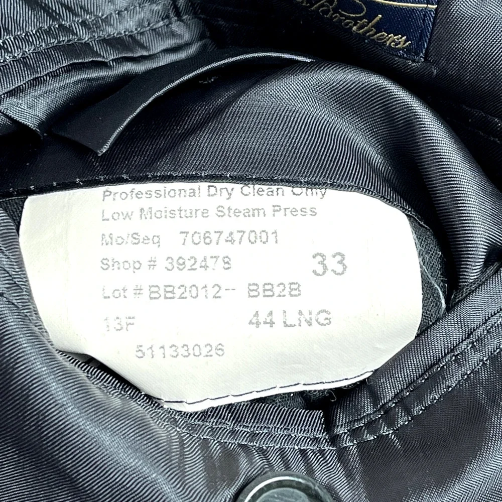 Brooks Brothers 1818 Madison Blazer Mens 44L/W39 Gray Striped Suit Jacket Wool